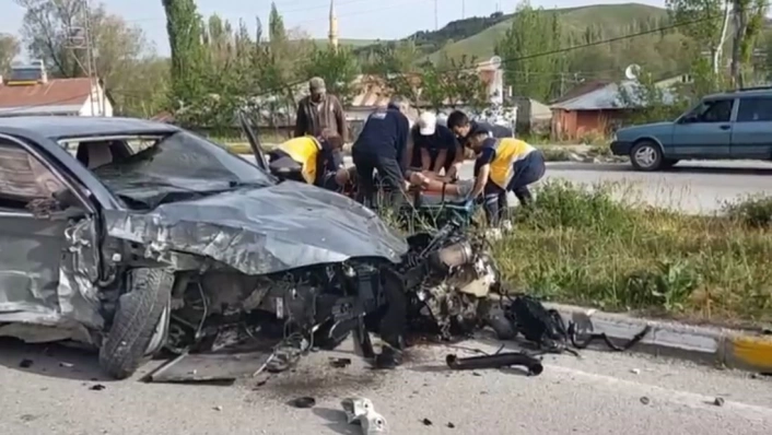 Otomobil hurdaya döndü: 1 yaralı
