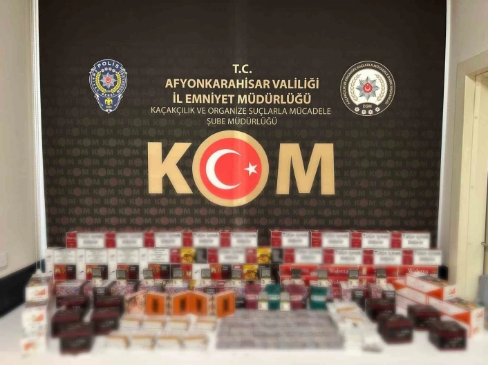 Polis kaçak sigara ele geçirdi
