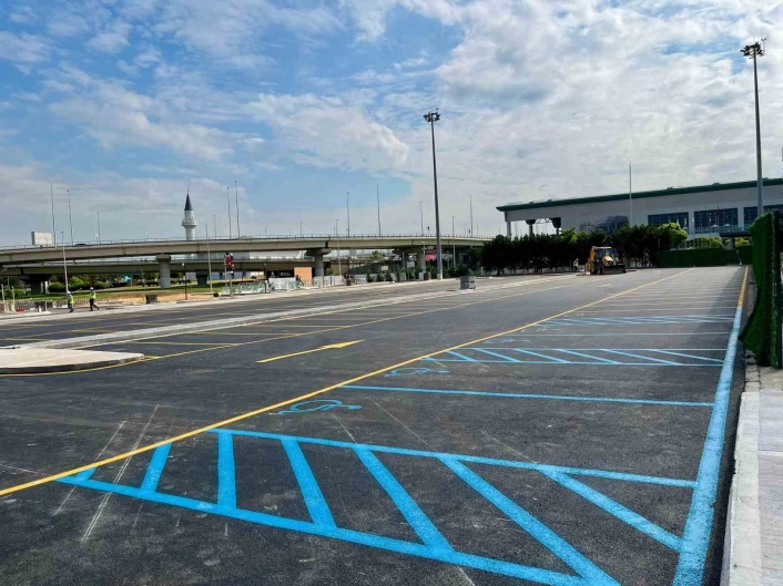 Sabiha Gökçende 144 araçlık yeni otopark bugün hizmete girdi
