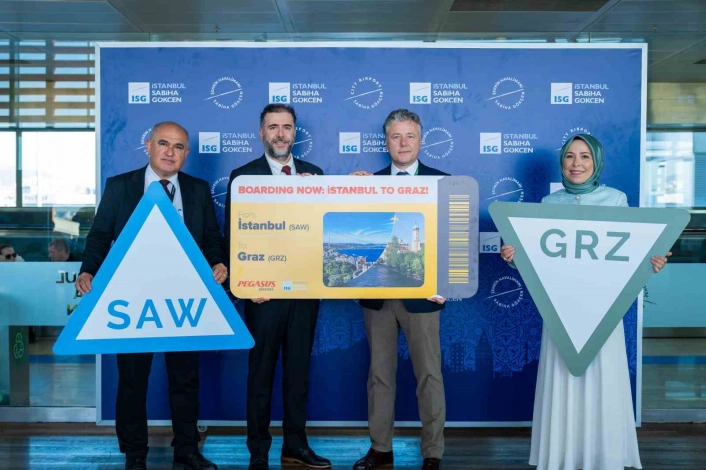 Sabiha Gökçenden Avusturyaya 2. direkt bağlantı: Graz
