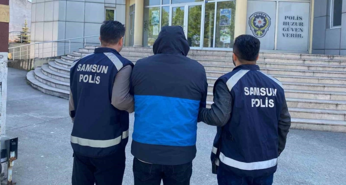 Samsunda 18 yıl 9 ay hapis cezası bulunan şahıs yakalandı
