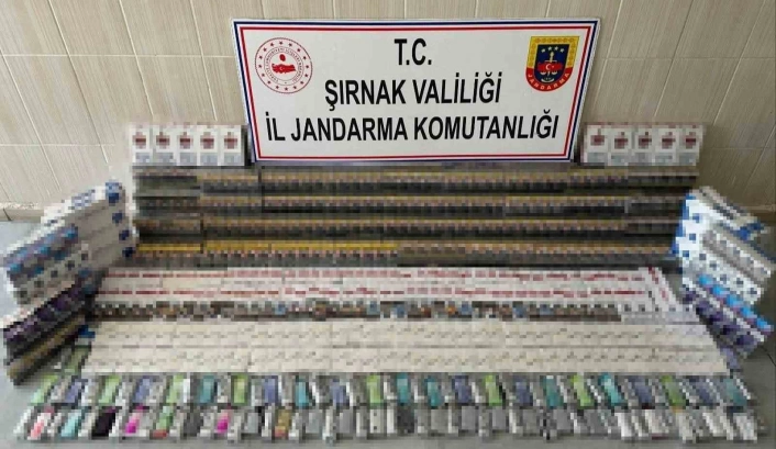 Şırnakta 5 milyon lira değerinde gümrük kaçağı ürün ele geçirildi
