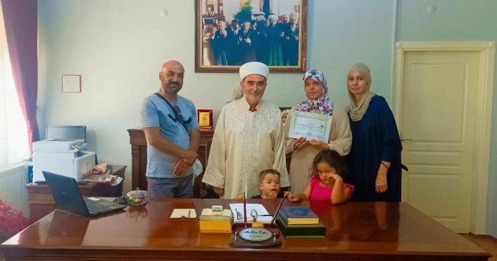 Söke İlçe Müftülüğünde ihtida töreni gerçekleştirildi
