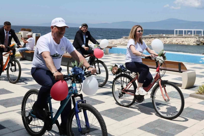 Süslü Bisikletler ile temiz çevreye dikkat çekildi
