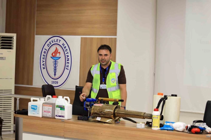 Talas Belediyesinden biyosidal eğitimine uzman desteği
