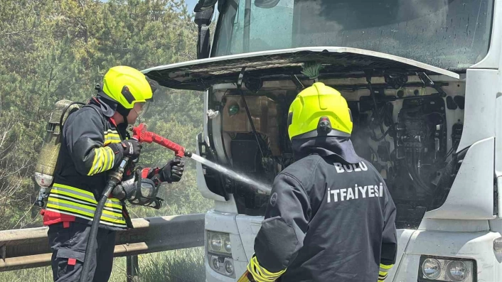 TEMde alev alan tır, erken müdahaleyle söndürüldü
