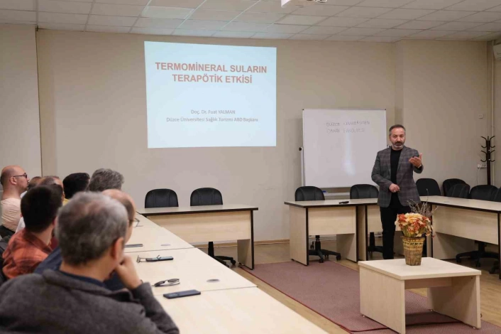 Termomineral suların terapötik etkisi anlatıldı
