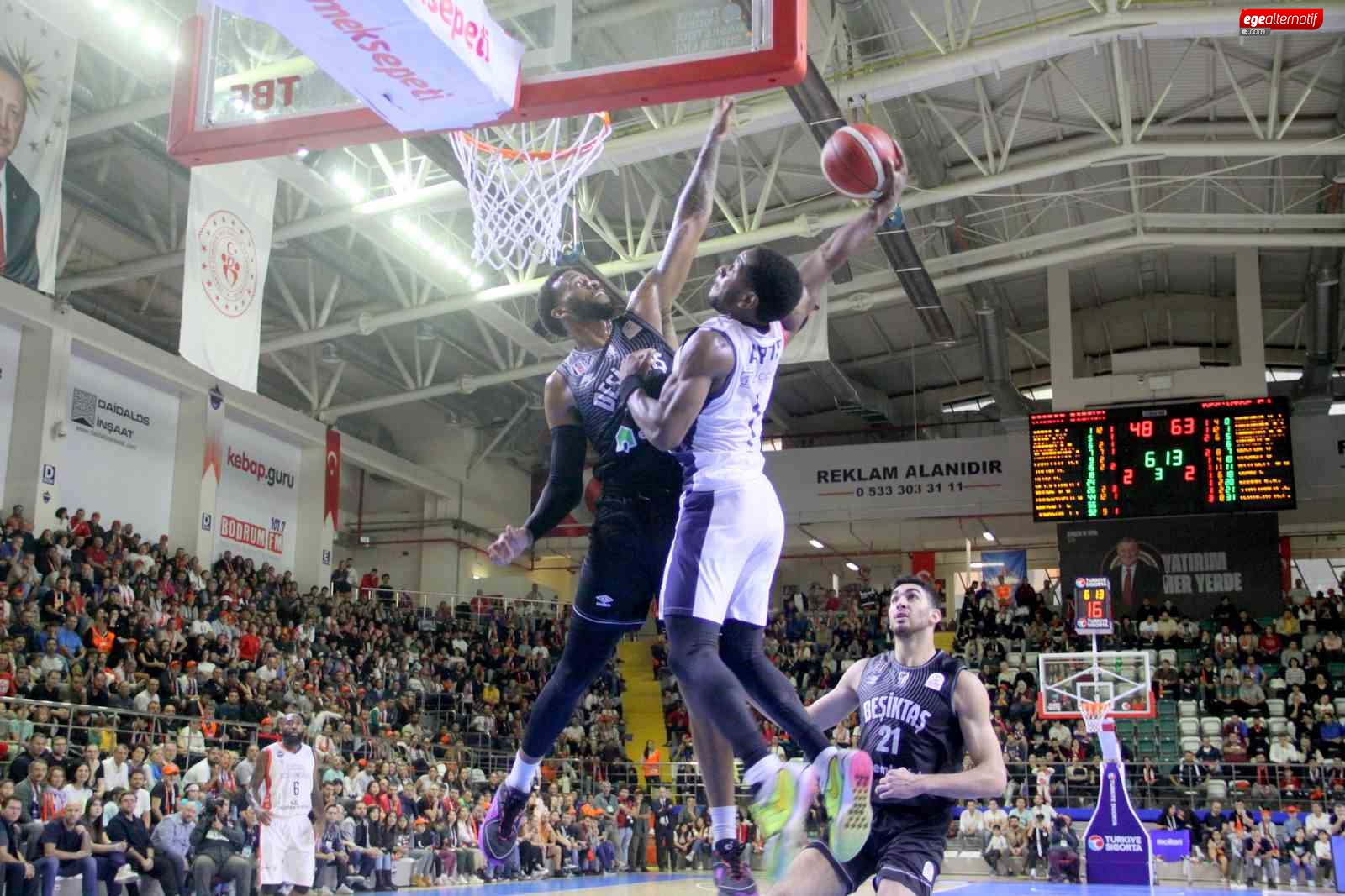 Türkiye Sigorta Basketbol Süper Ligi: Çağdaş Bodrumspor: 82 - Beşiktaş: 90