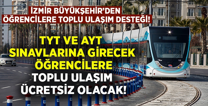 TYT ve AYT sınavlarına girecek öğrencilere toplu ulaşım desteği!