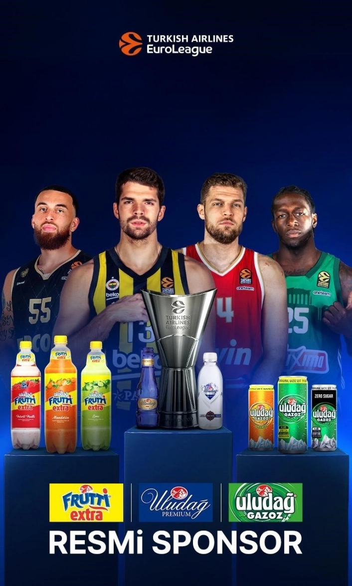 Uludağ İçecek, 3 markasıyla Turkish Airlines EuroLeague Final Four 2025in resmi sponsor oldu
