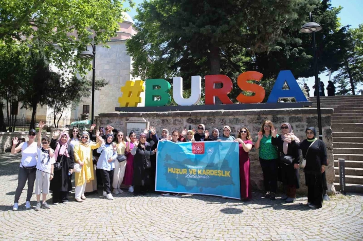 Vandan gelen şehit ve gezi yakınları Bursaya hayran kaldı
