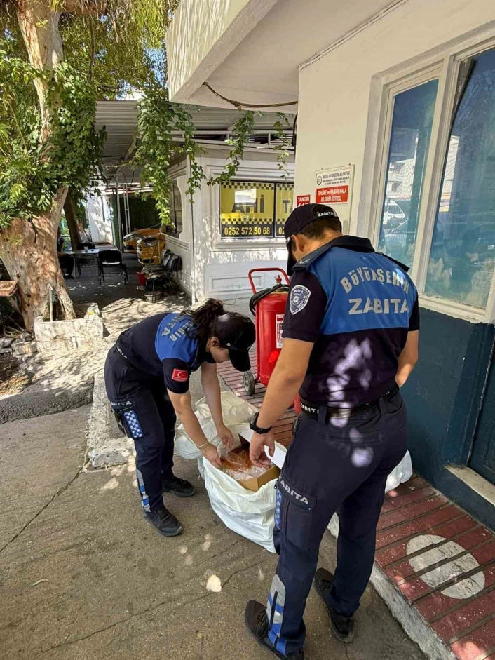 Yatağan Otogarında etiketsiz 60 kilogram et ele geçirildi
