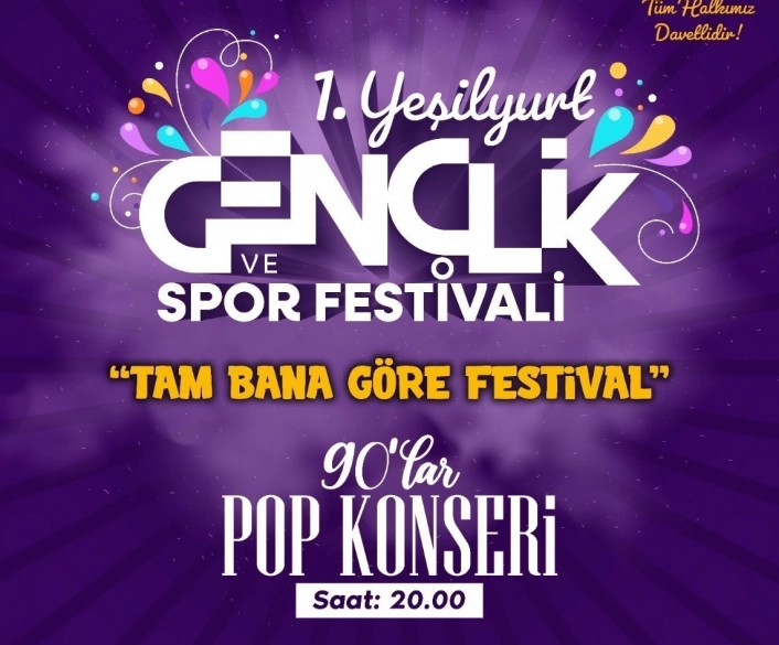 Yeşilyurt Gençlik ve Spor Festivali başlıyor

