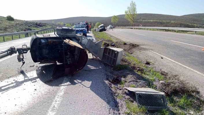 Yozgatta minibüs takla attı attı: 1 ölü, 2 yaralı
