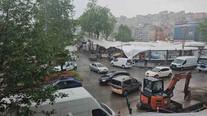 Zonguldakta sağanak hazırlıksız yakaladı

