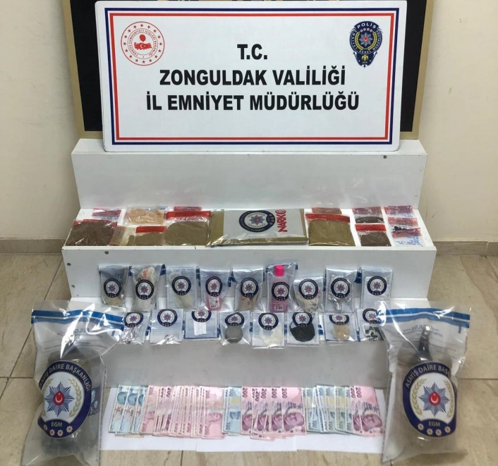 Zonguldakta uyuşturucu operasyonunda üç kişi tutuklandı
